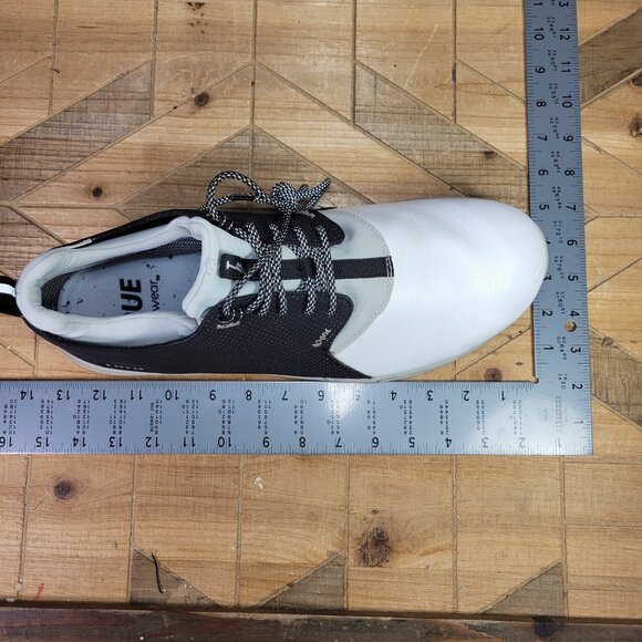 True Linkswear Original 1.2 Mens 15 Golf Shoes White Black Gray Athletic Leather - Picture 13 of 13